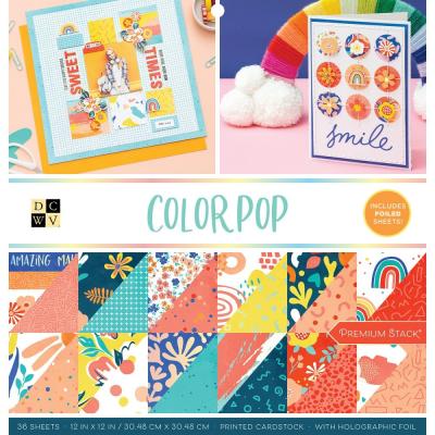 DCWV Color Pop Designpapiere - Paper Pad